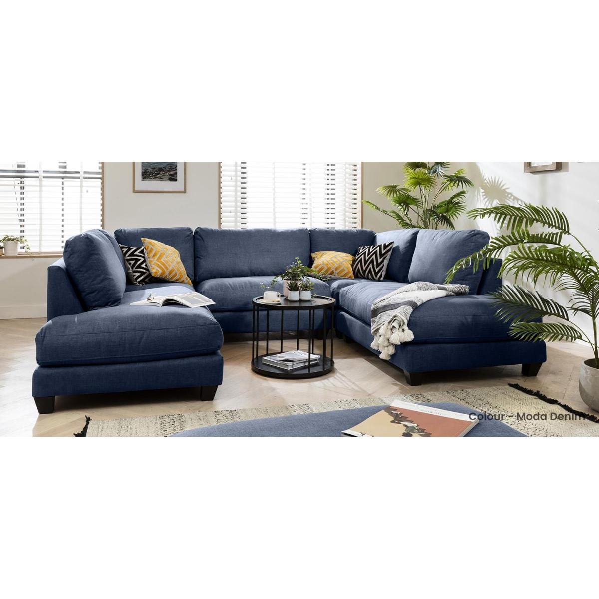 Modern Modular U Shape Corner 6 Seater Sofa 295x225cm Custom Fabric – image 7