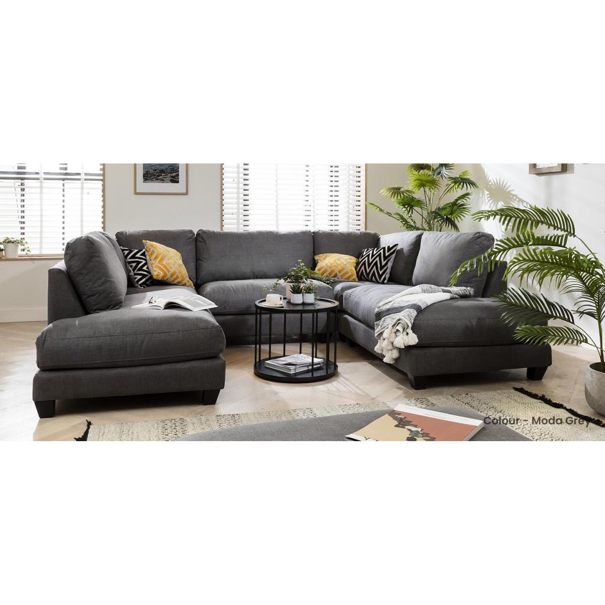 Modern Modular U Shape Corner 6 Seater Sofa 295x225cm Custom Fabric – image 9
