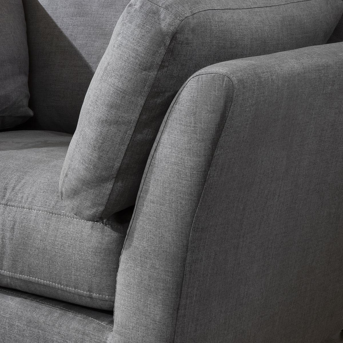 Modern Modular L Shape Corner Sofa 4 Seater 374x162cm Custom Fabric – image 2