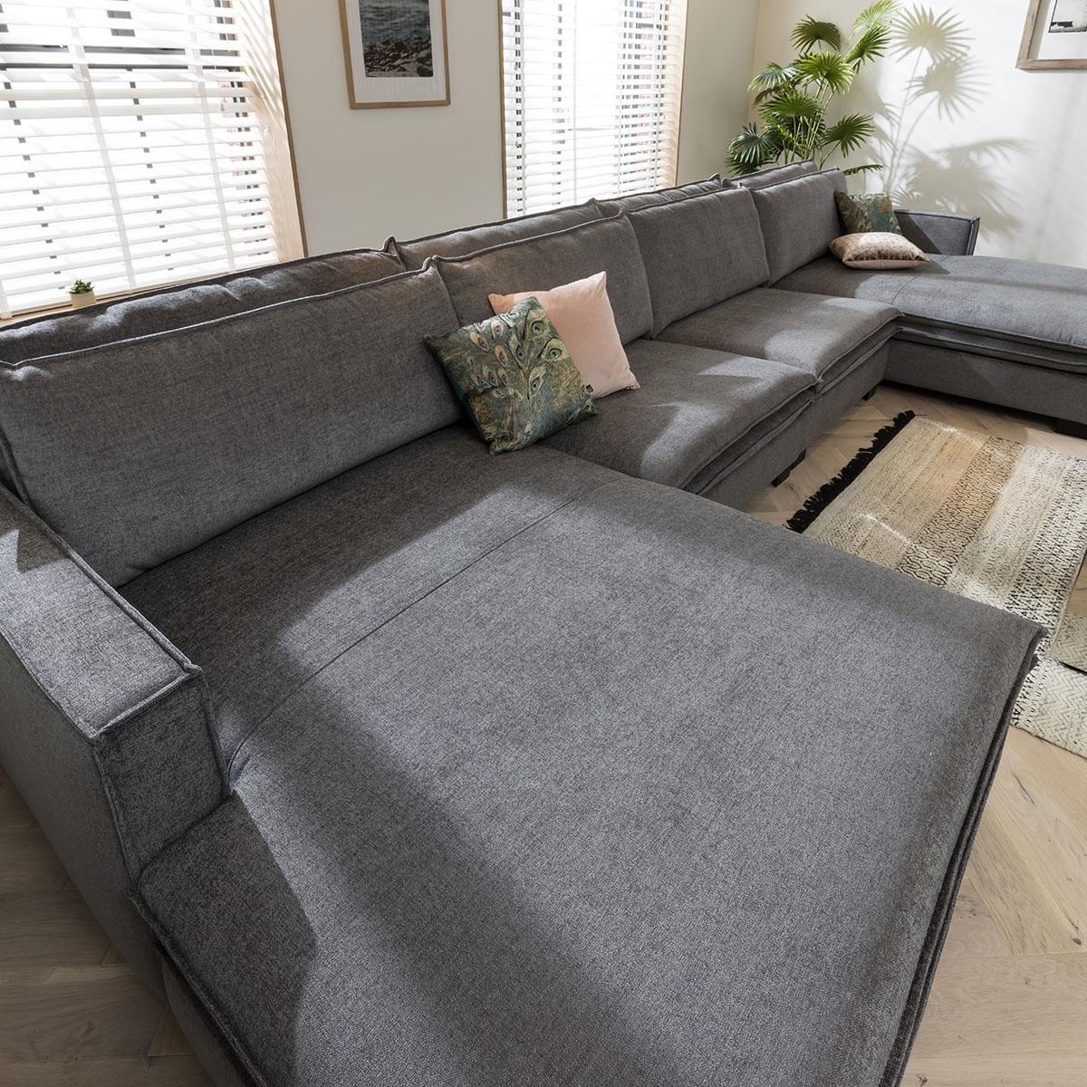 Quatropi Large 8 Seater Modular Sofa - Snuggle Chaise End, Kyle 492x200cm
