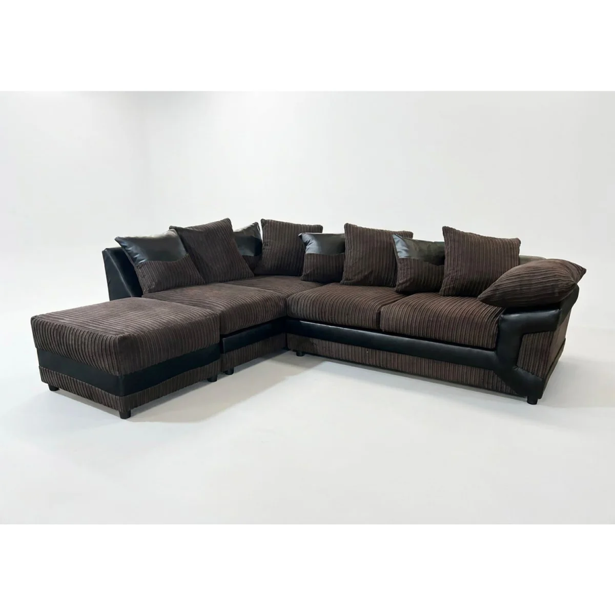 DINO Left Hand Corner Sofa Choclate and Brown – image 2