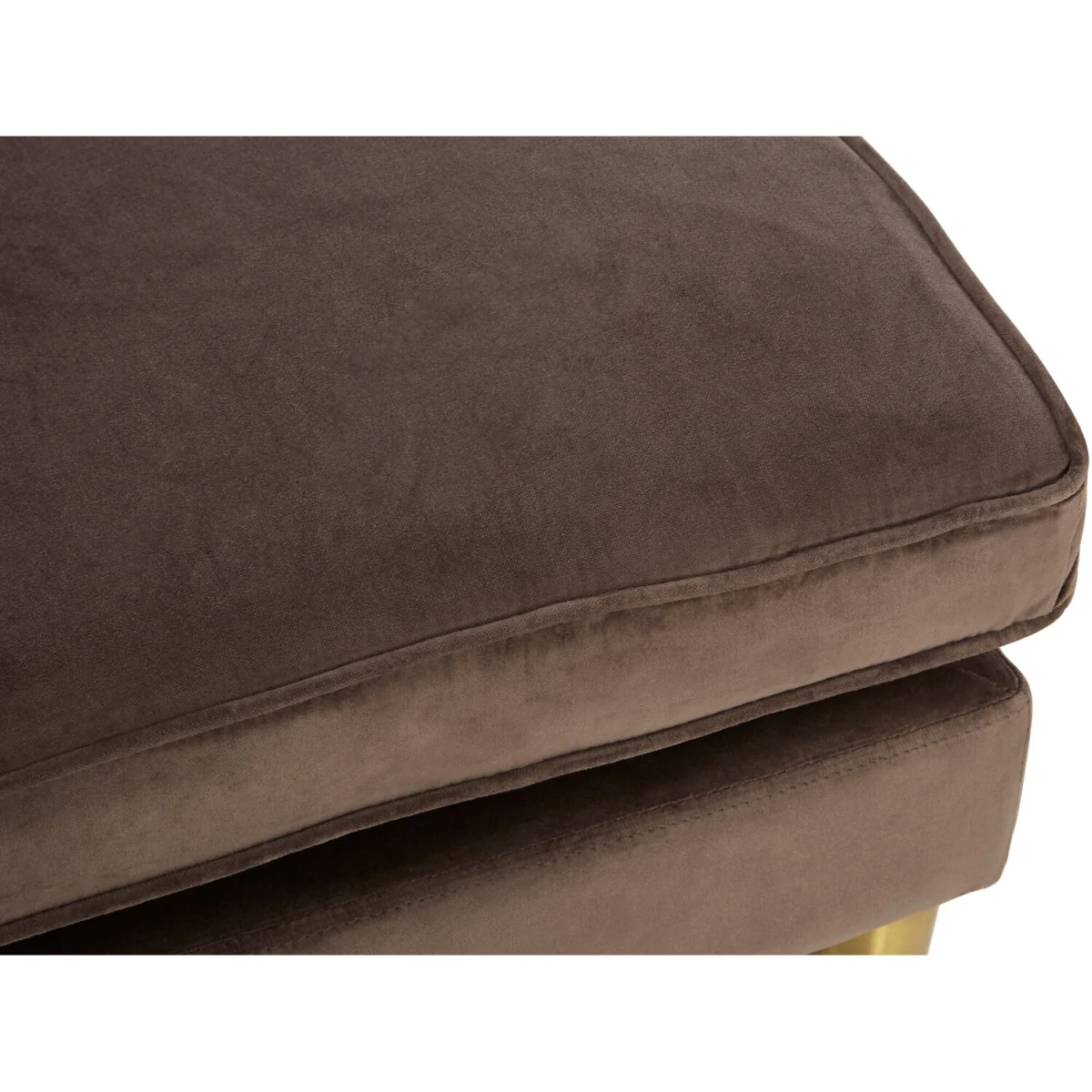 Louxor Grey Velvet Left Hand Chaise Longue - Grey – image 3