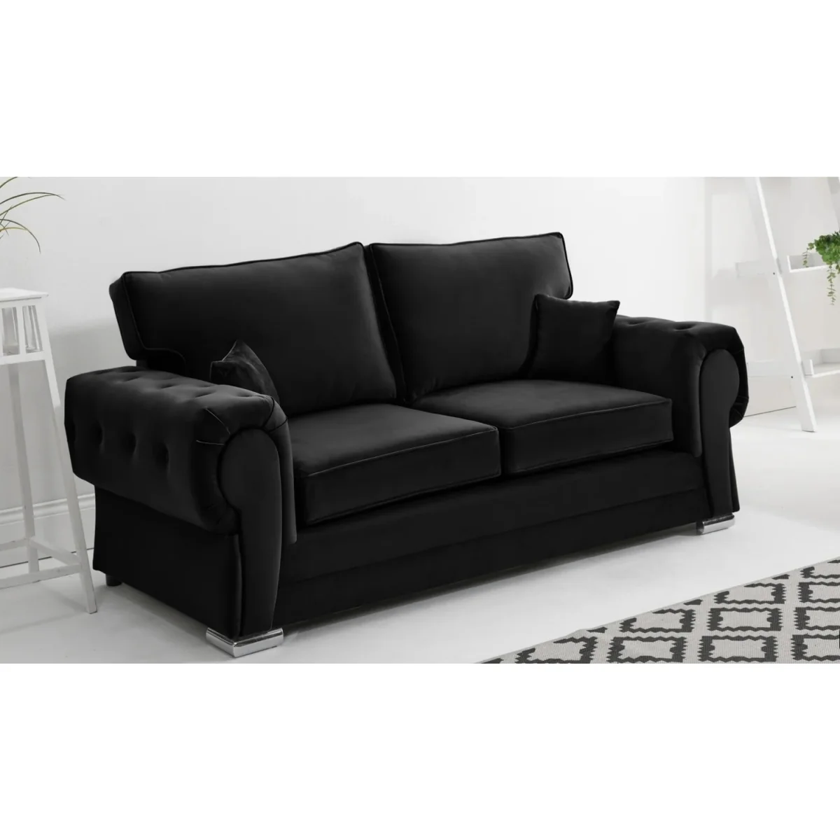 VERONA Plush Fabric 2 Corner 2 (2C2) Scatter Back Sofa – image 2