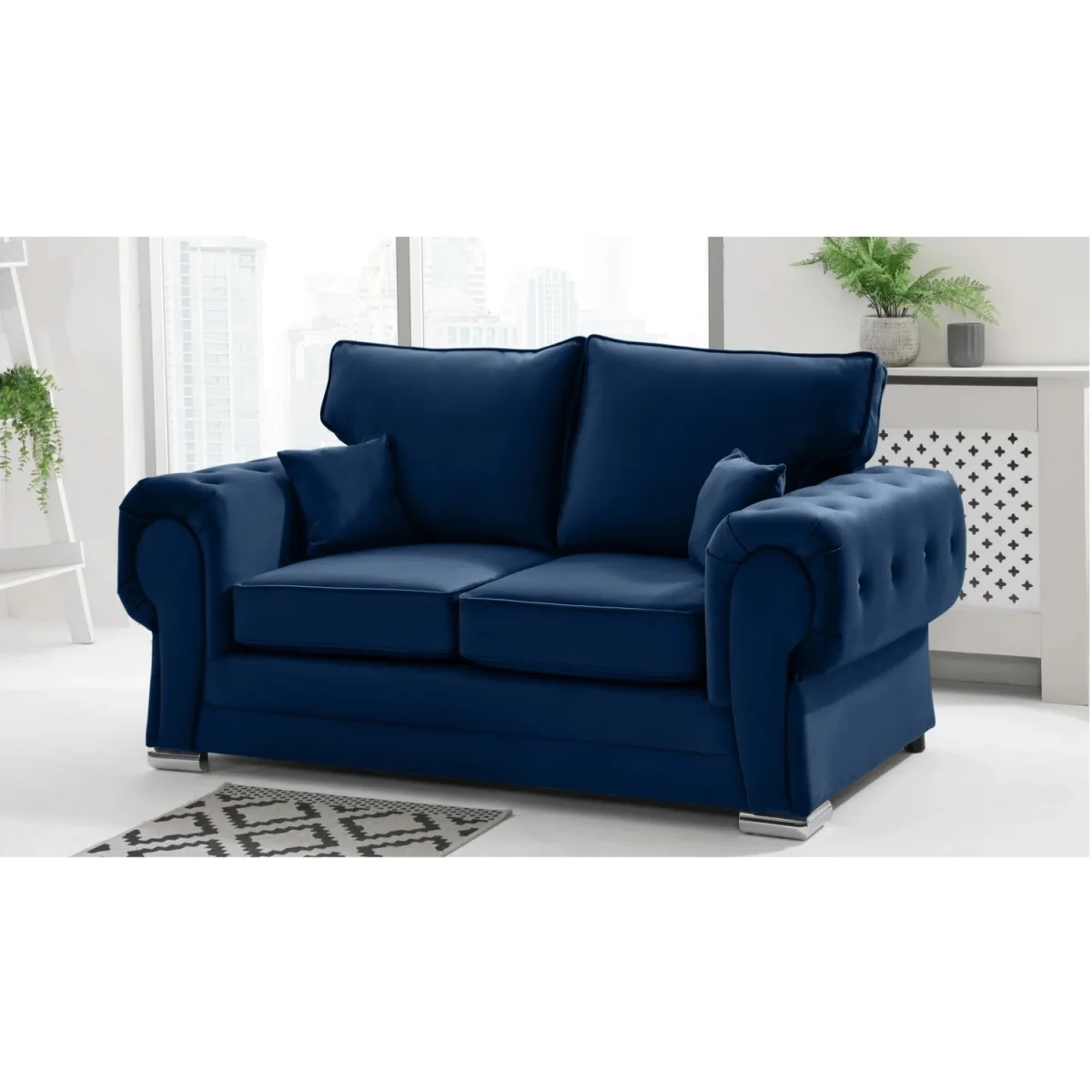 VERONA Plush Fabric 2 Corner 2 (2C2) Scatter Back Sofa – image 11