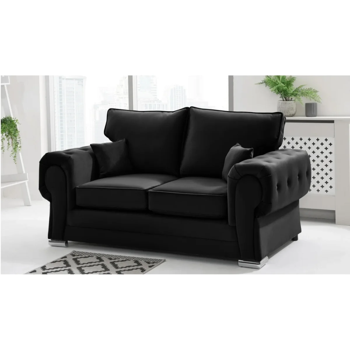 VERONA Plush Fabric 2 Corner 2 (2C2) Scatter Back Sofa – image 3