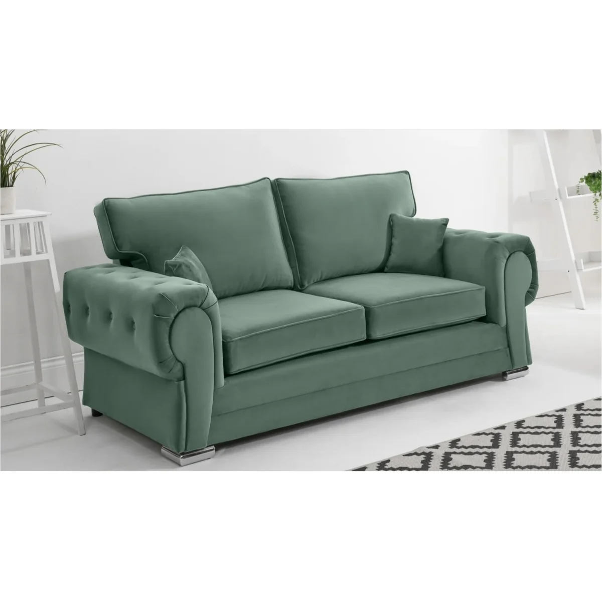 VERONA Plush Fabric 2 Corner 2 (2C2) Scatter Back Sofa – image 5