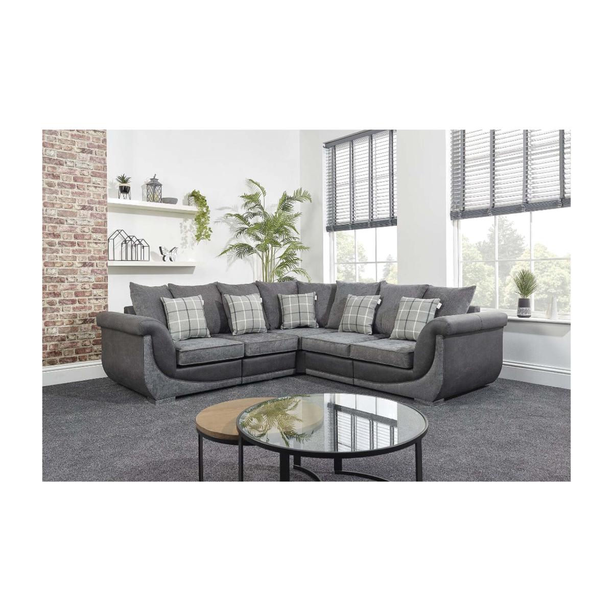 Balmoral Corner Sofa 2 and 2 Seater - Grey – image 1
