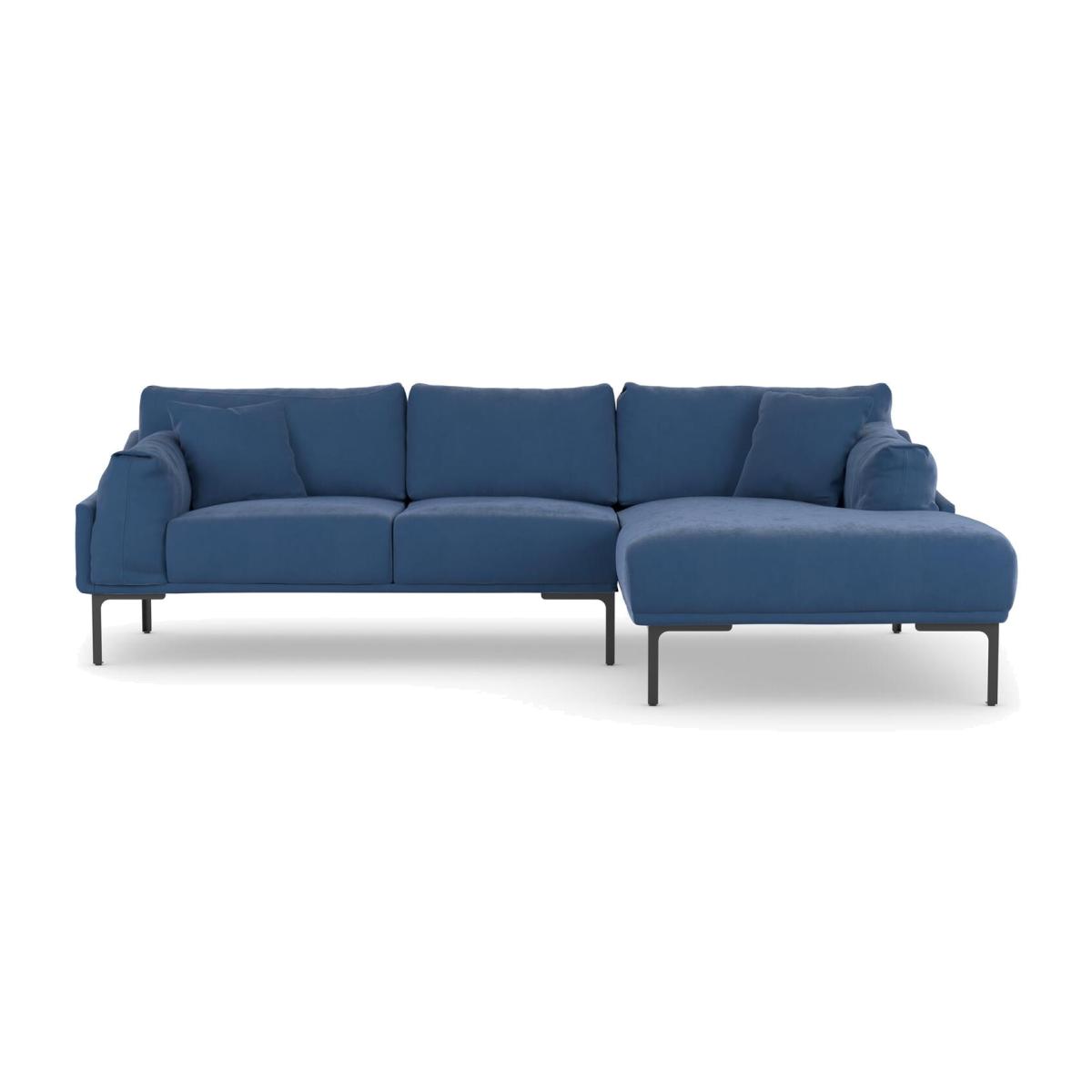 Leo Corner Sofa - Navy Blue / Right-hand / Limited assembly required