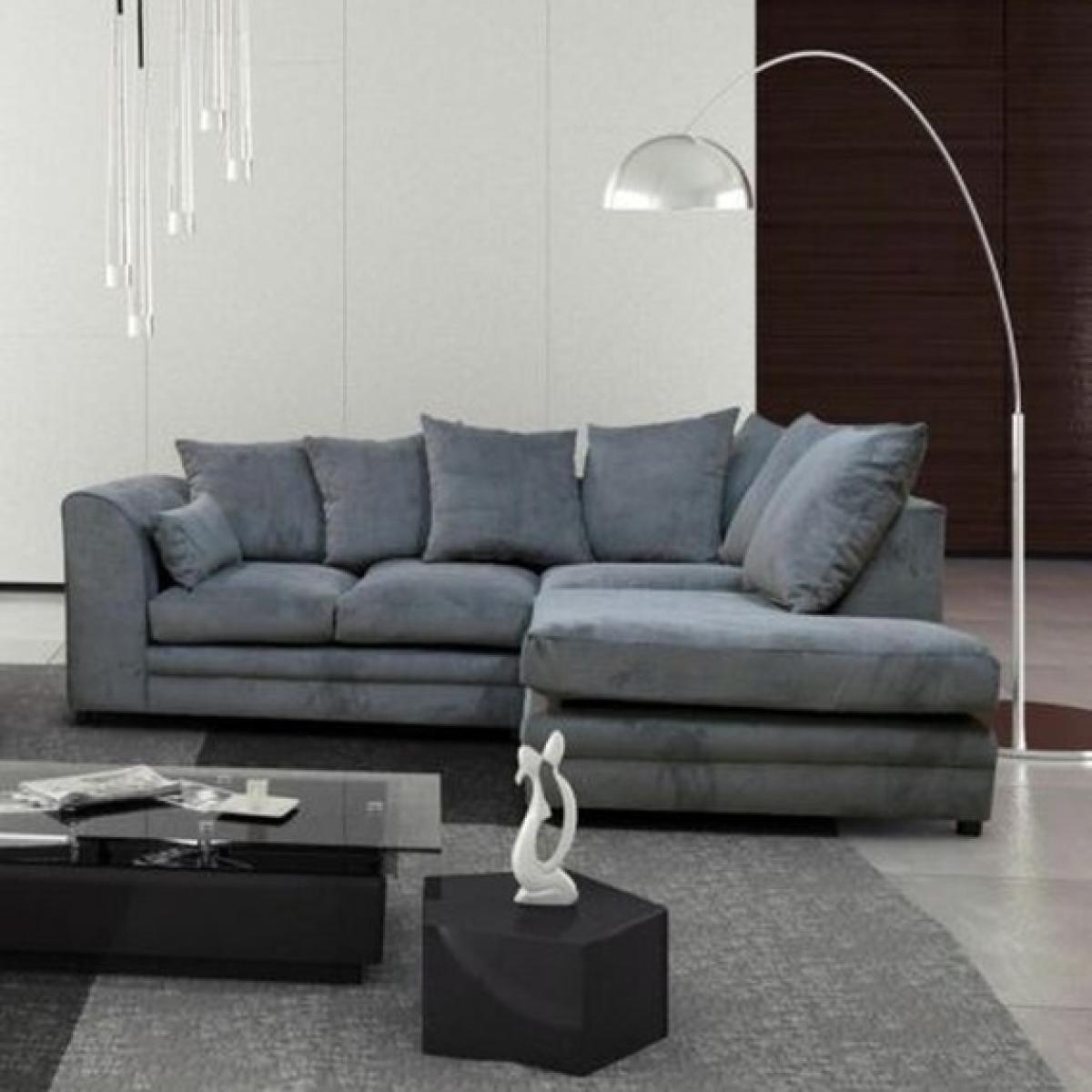 AMARA Corner Sofa Left Hand Or Right Hand - Grey / Right-hand