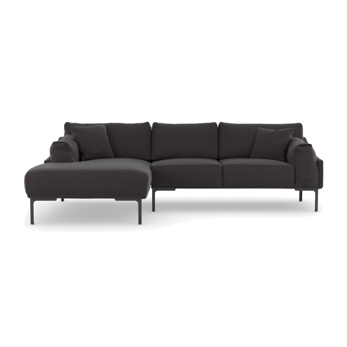 Leo Corner Sofa - Charcoal Grey / Left-hand