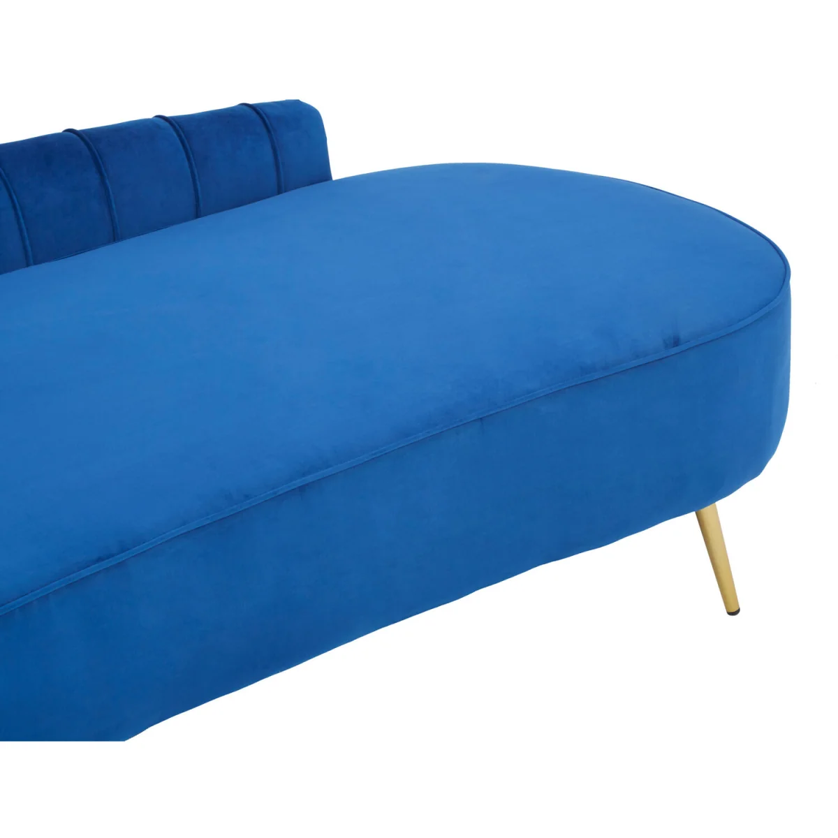 Felizia Midnight Blue Velvet Left Arm Chaise Longue - Blue – image 2