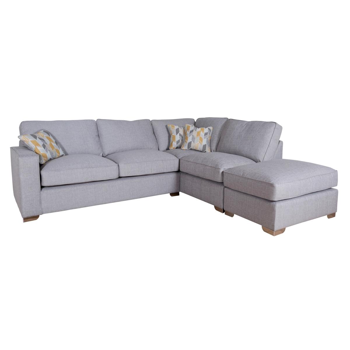 New York Barley Silver Corner Sofa Unit - Barley Silver / Fielding Mustard / Right-hand – image 3