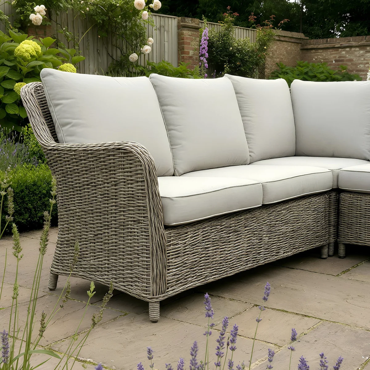 Ashford Corner Sofa Set with Square Height Adjustable Table - Beige – image 5