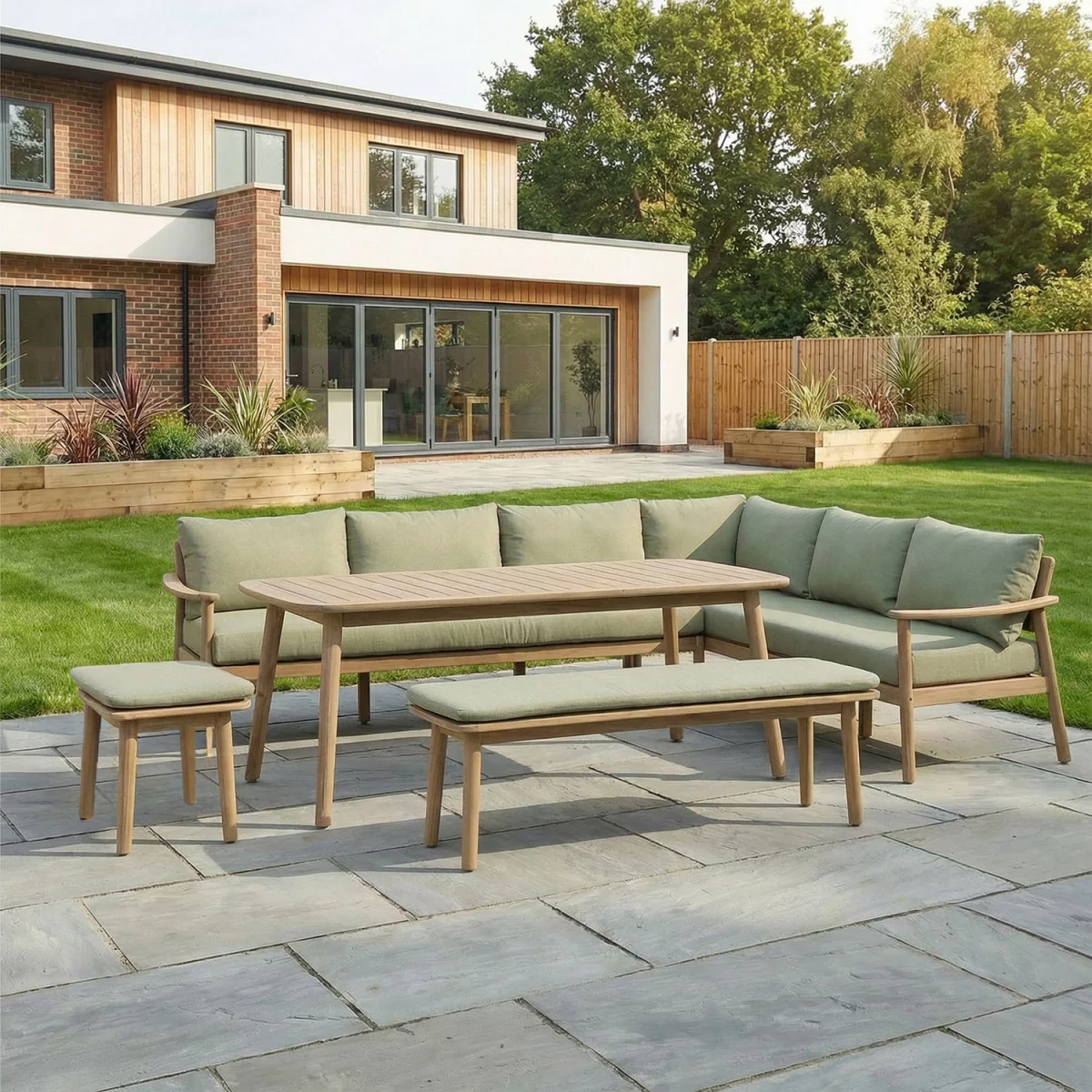 Tetbury Corner Sofa Set - Brown – image 1