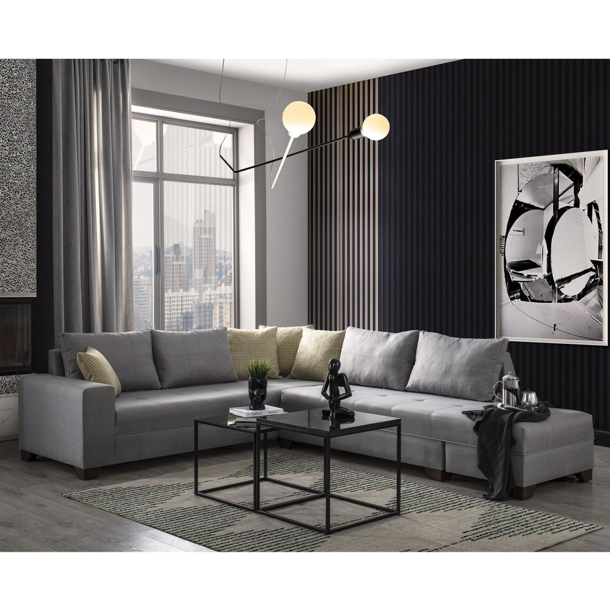 Esse Corner Sofa Light Grey - Right side - Light Grey – image 2