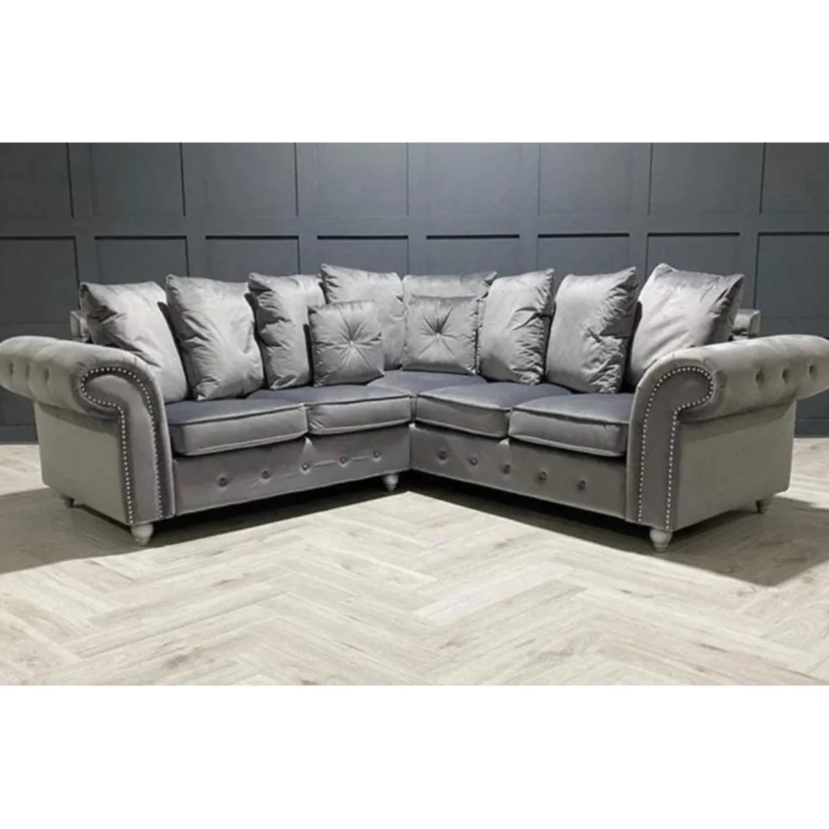 Kashmir 2c2 Corner Sofa - Seal Grey - Grey – image 2