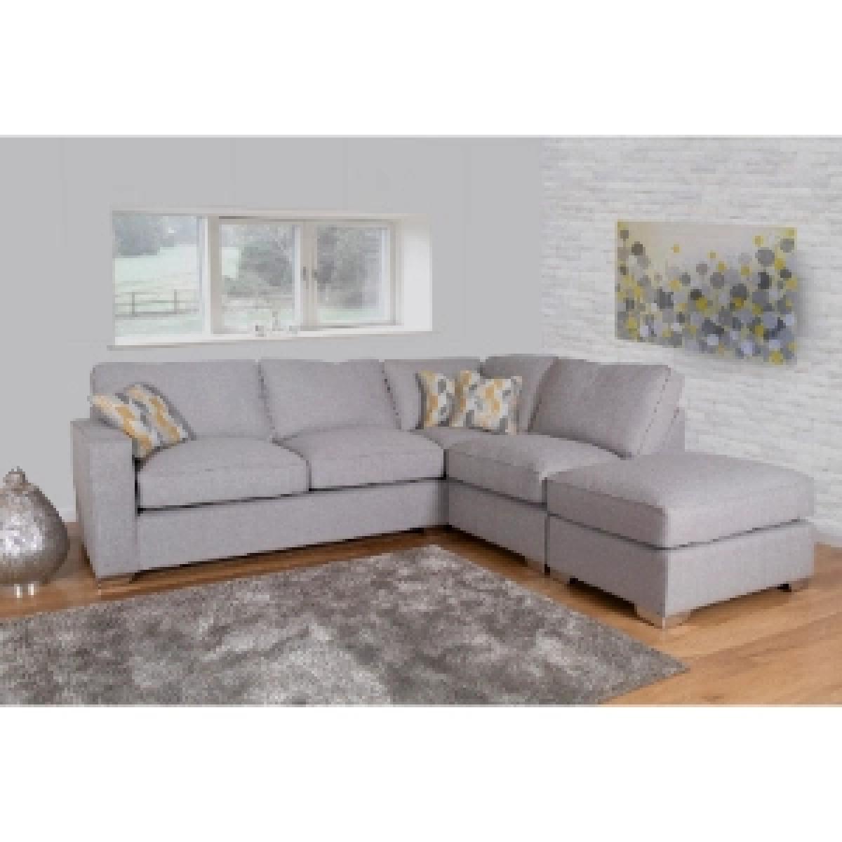 New York Barley Silver Corner Sofa Unit - Barley Silver / Carnaby Slate / Left-hand – image 3