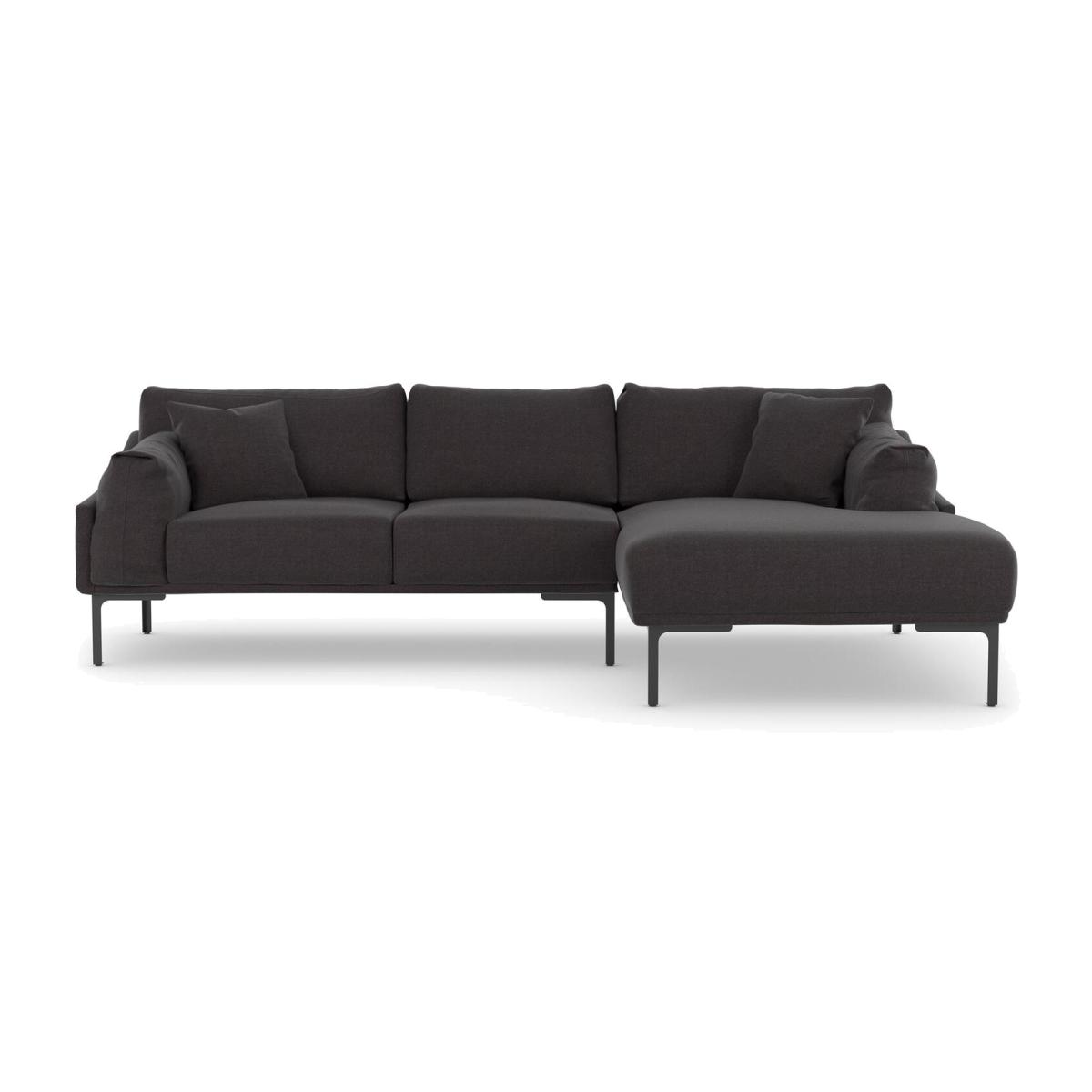 Leo Corner Sofa - Charcoal Grey / Right-hand