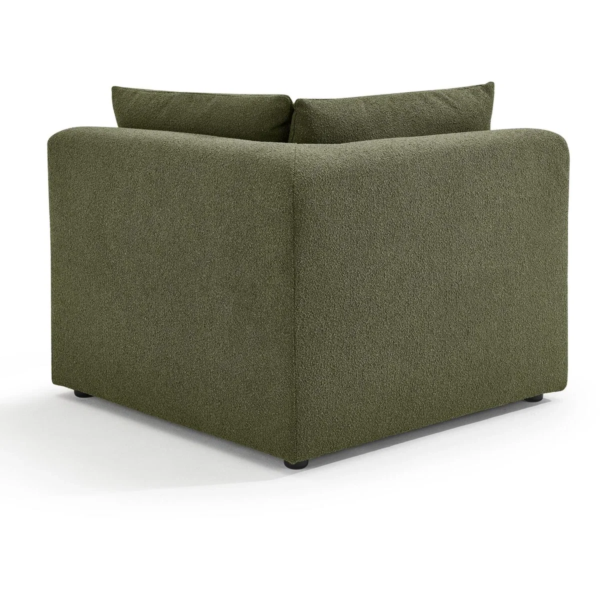 Drift Boucle Fabric 4 Seater Modular Corner Sofa - Green – image 7