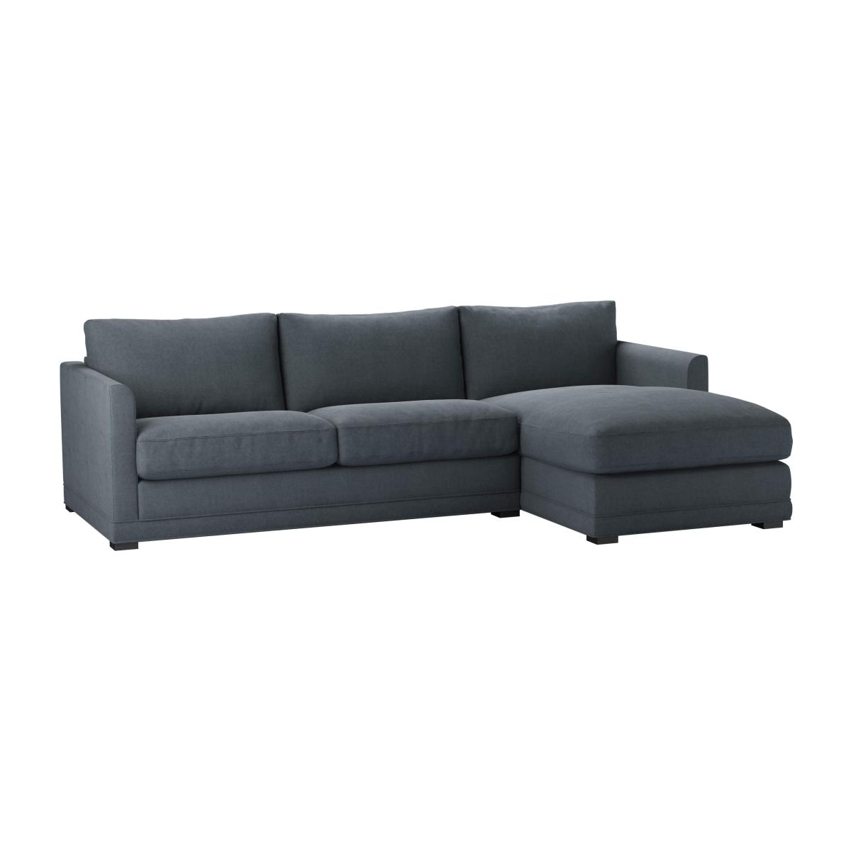 Aissa Medium RHF Chaise Storage Sofa in Flint Vermeer Linen - sofa.com