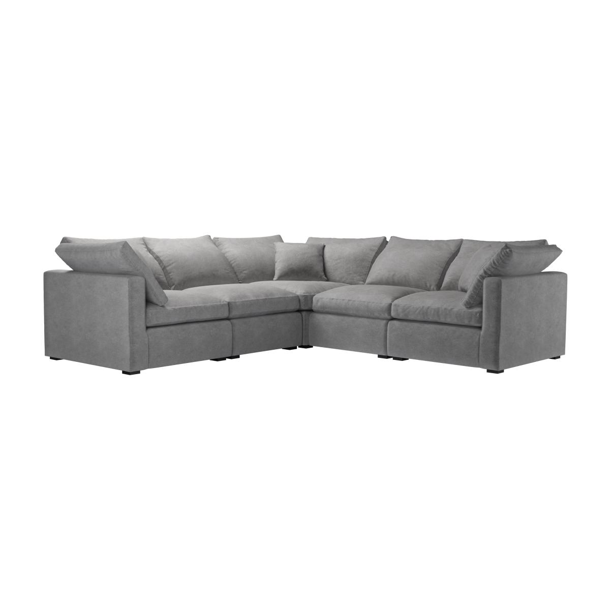 Long Island Slim Medium Corner Sofa in Earl Grey Smart Velvet – image 1