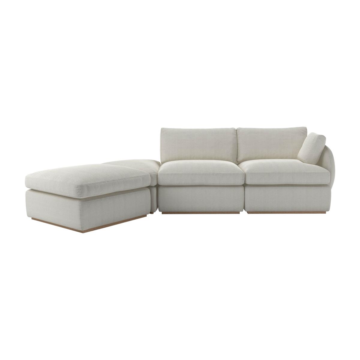 Ren RHF Modular Sofa in Clay House Herringbone Weave – image 1