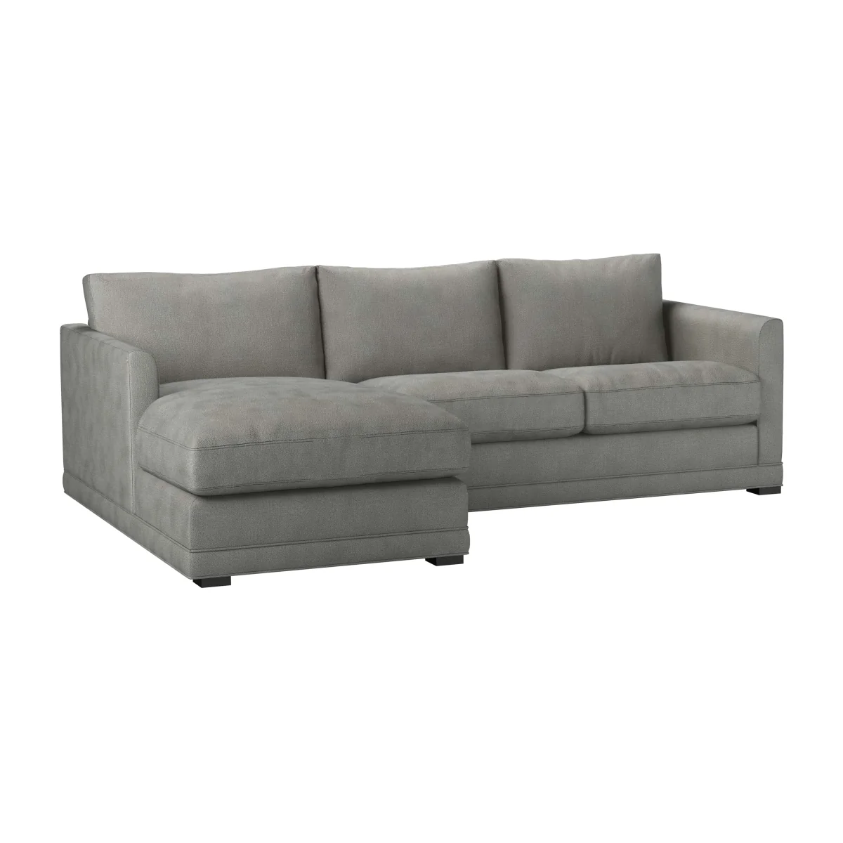 Aissa Small LHF Chaise Storage Sofa in Mushroom Heathland Weave - sofa.com