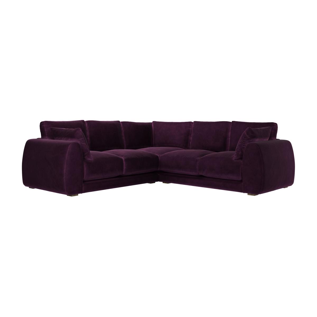 Carmel Medium Corner Sofa in Damson Smart Velvet – image 1