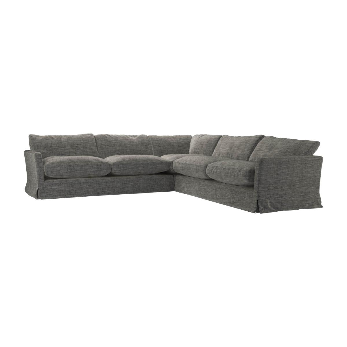 Otto Large Corner Sofa in Liquorice Baylee Multi-Tone Viscose Linen – image 1