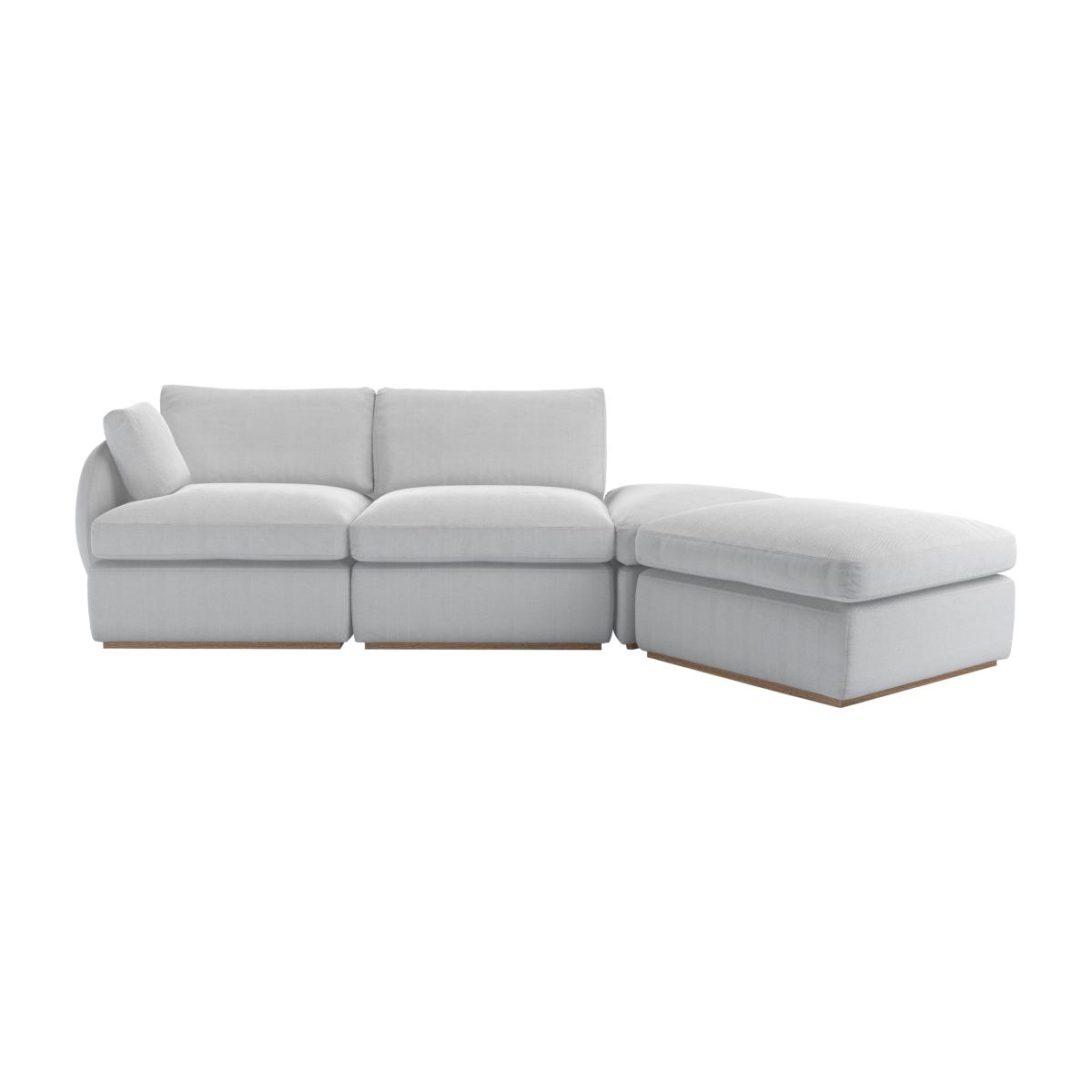 Ren LHF Modular Sofa in Pumice House Herringbone Weave – image 1