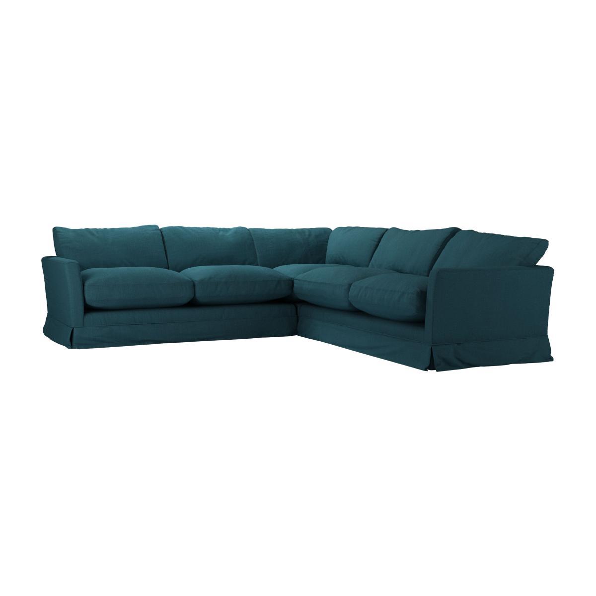 Otto Medium Corner Sofa in Evergreen Brushed Linen Cotton - sofa.com – image 1