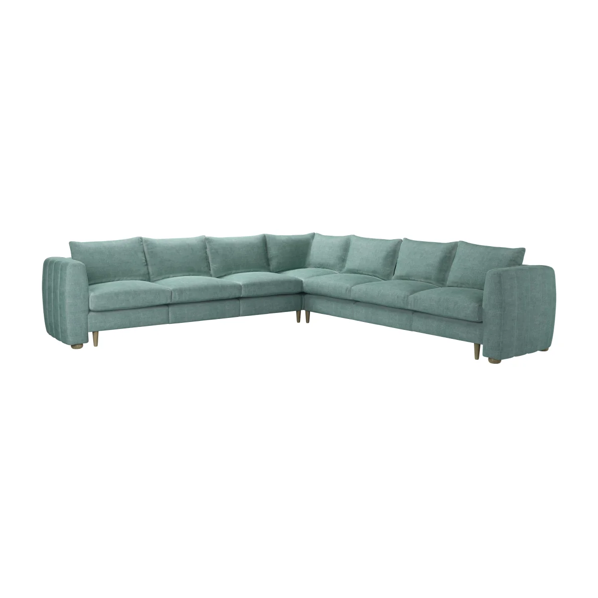 Tiffany Slim Large Corner Sofa in Sea Spray Aquaclean Clever Chenille – image 1