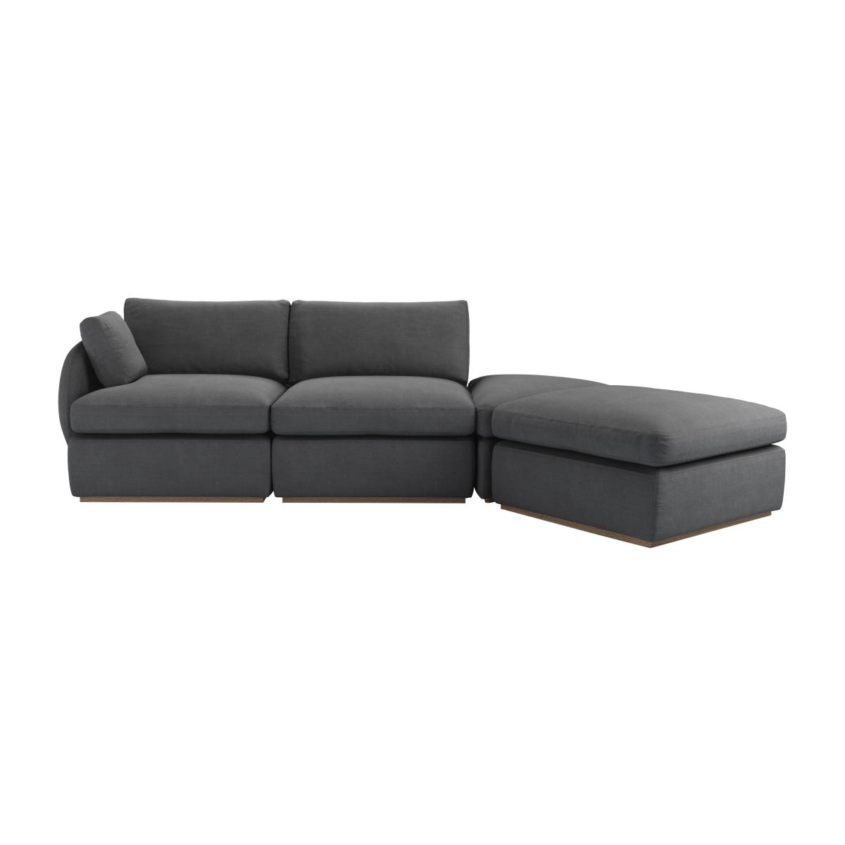Ren LHF Modular Sofa in Monsoon Brushed Linen Cotton – image 1