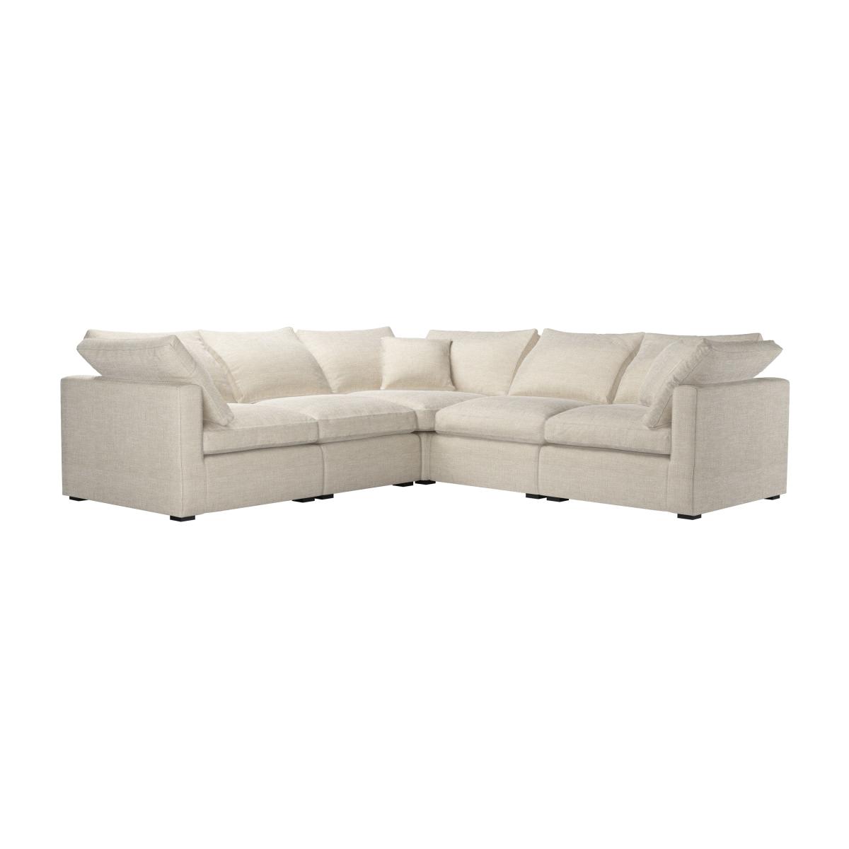 Long Island Slim Medium Corner Sofa in Jasmine Silky Jacquard Weave – image 1