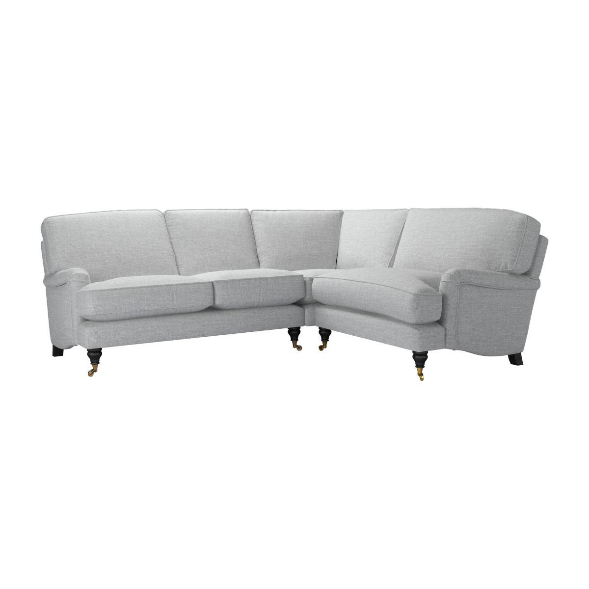 Bluebell Asym. Crn: LHF 2 Seat w RHF Loveseat in Frost Highland Tweed - sofa.com – image 1