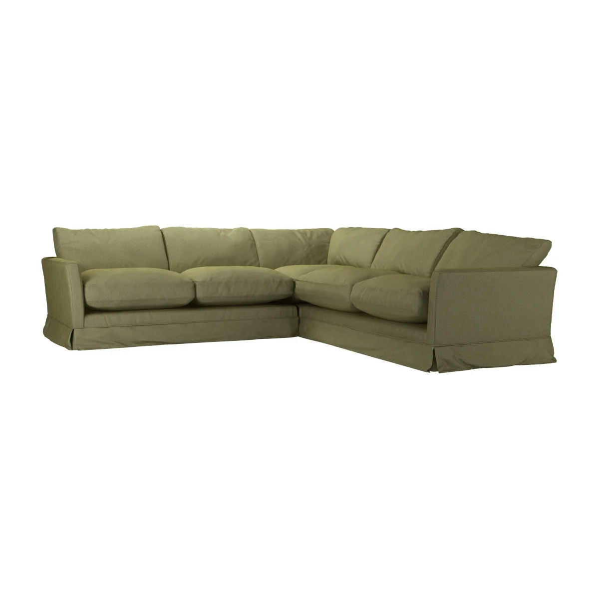 Otto Medium Corner Sofa in Lichen Heathland Weave - sofa.com