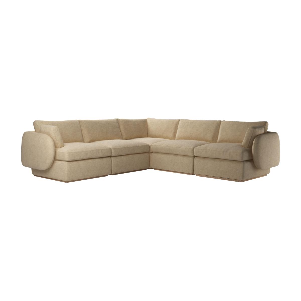 Ren Medium Corner Sofa in Nordic Pine Hygge Chunky Weave – image 1