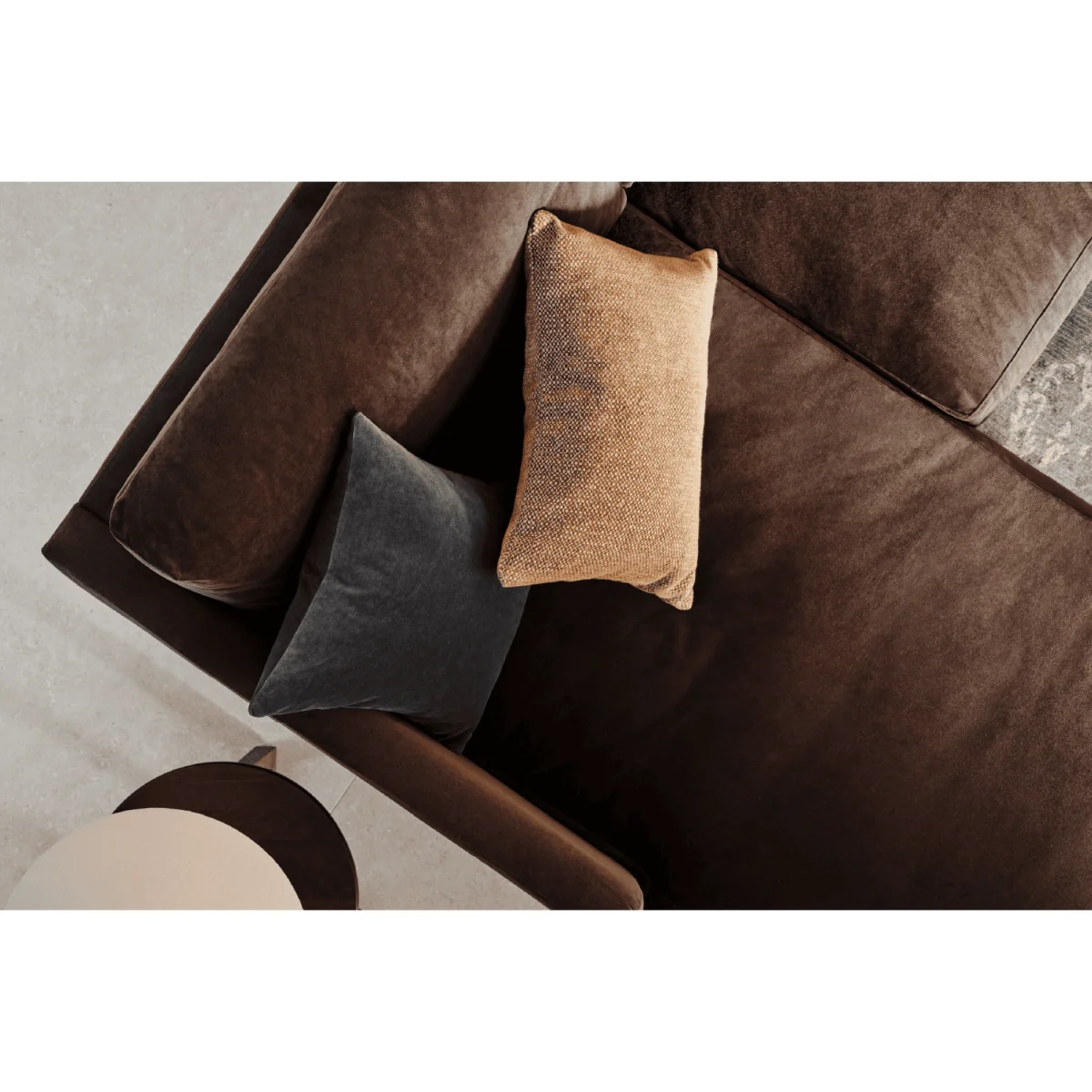 Izzy Large LHF Chaise Sofa in Lichen Heathland Weave - sofa.com – image 2