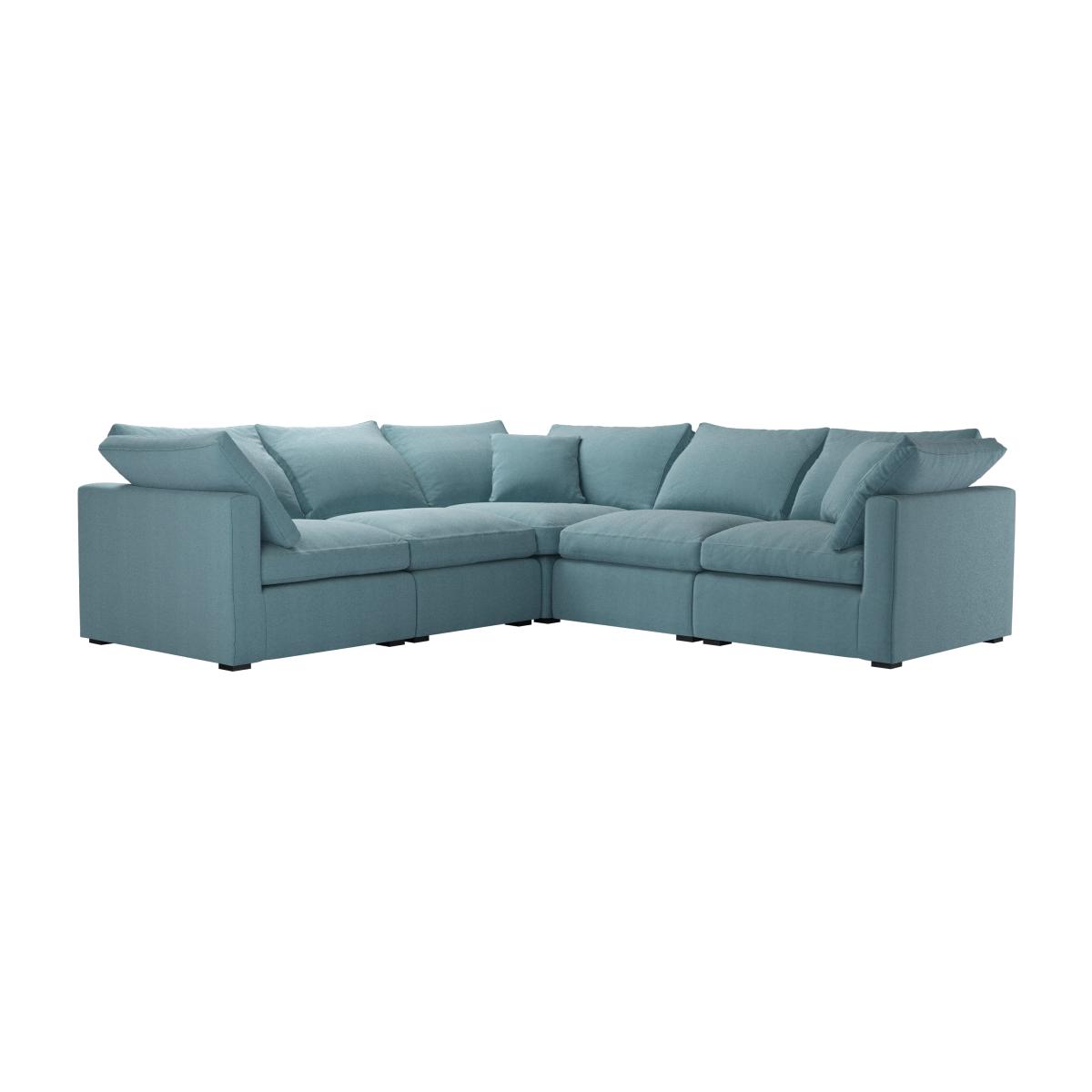 Long Island Slim Medium Corner Sofa in Tide Organic Smart Cotton – image 1