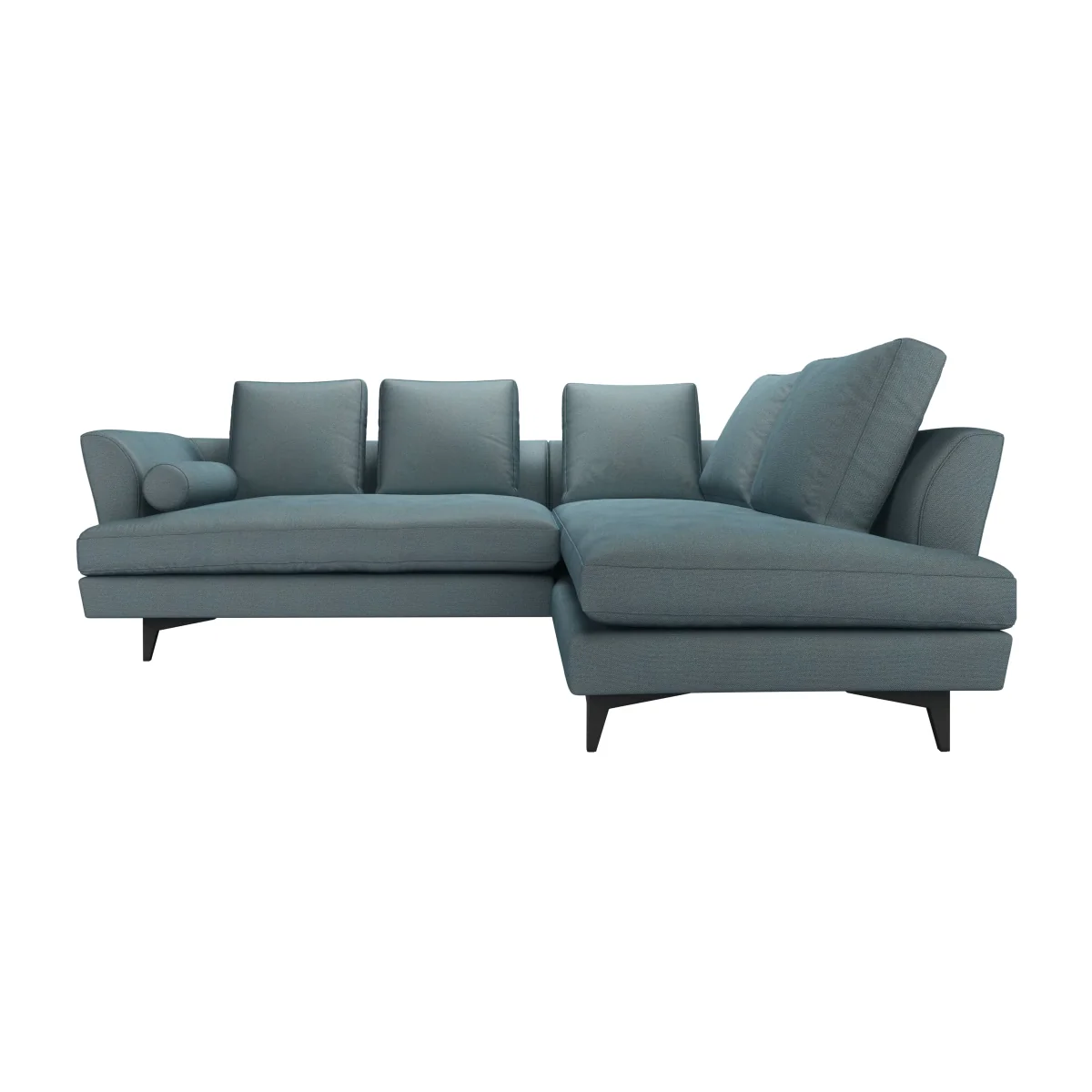 Larsen RHF Open End Corner Sofa in Shore Heathland Weave - sofa.com