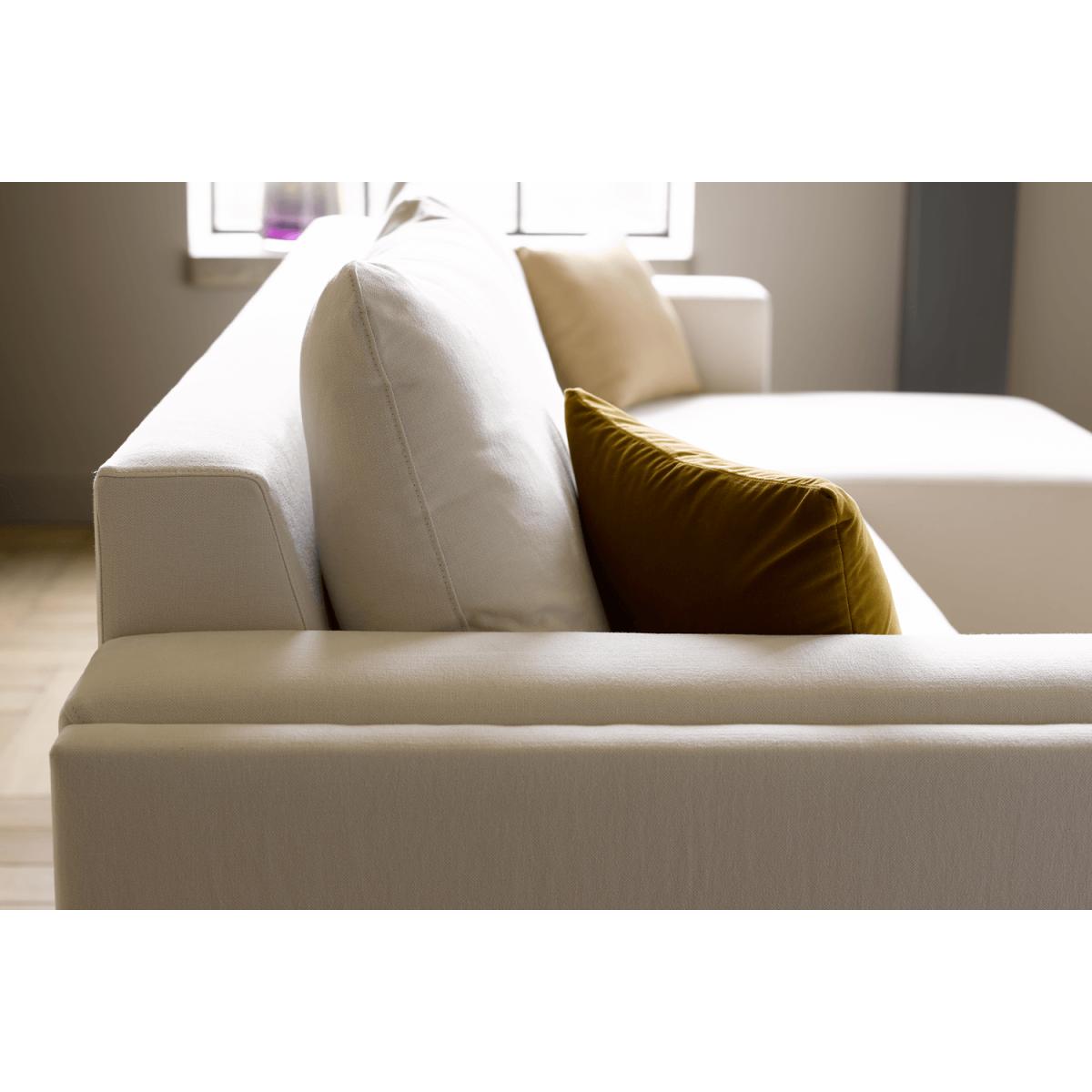 Oswald Right Hand Open End Corner Sofa in White sands Soft Chenille - sofa.com – image 3