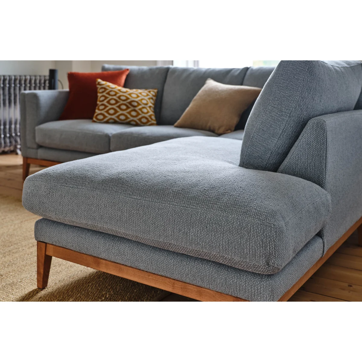 Costello RHF Chaise Sofa in Shell Heathland Weave - sofa.com – image 3
