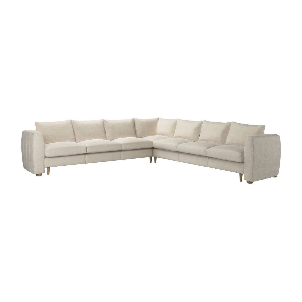 Tiffany Slim Large Corner Sofa in Jasmine Silky Jacquard Weave – image 1