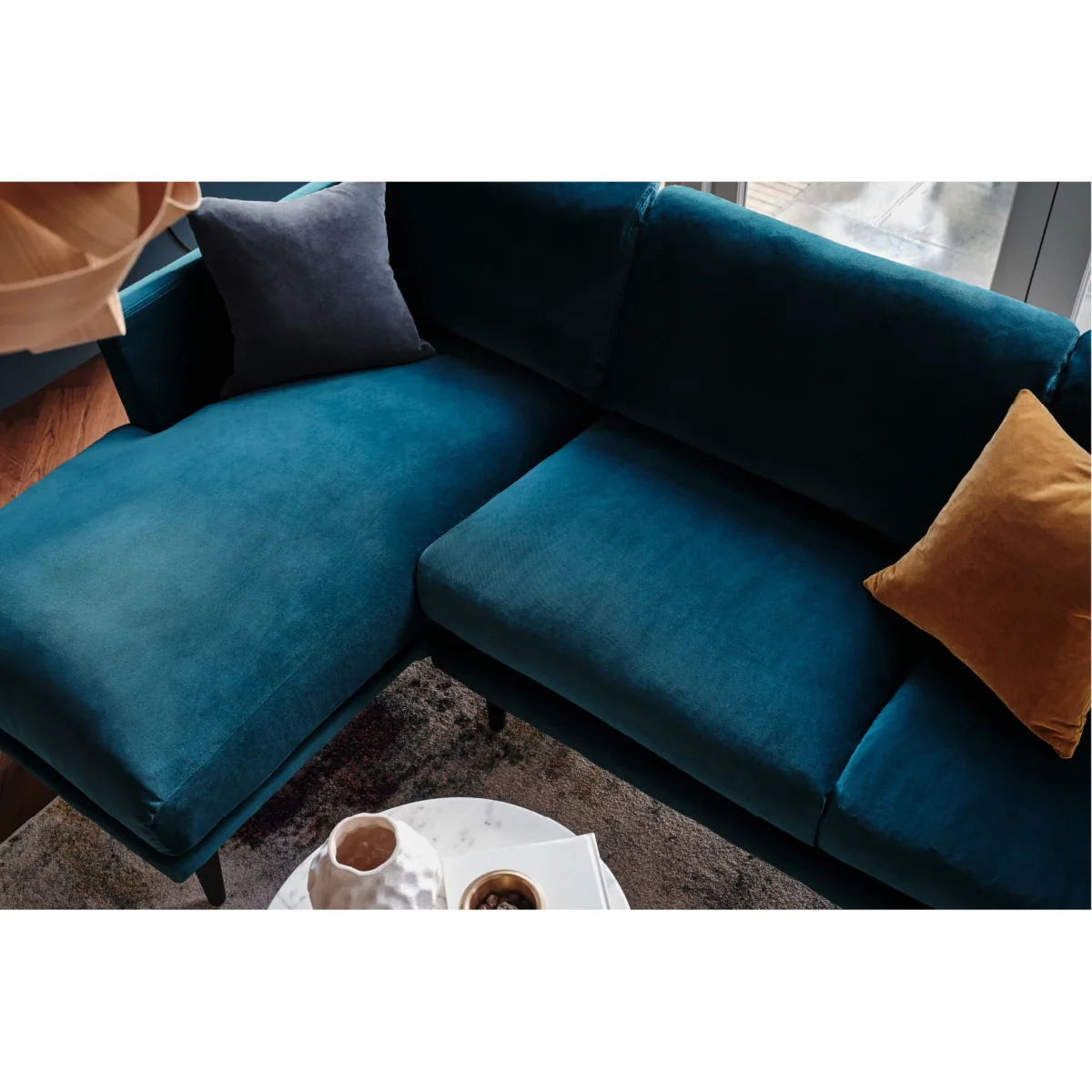 Holly Medium RHF Chaise Sofa in Cruise Smart Velvet - sofa.com – image 3