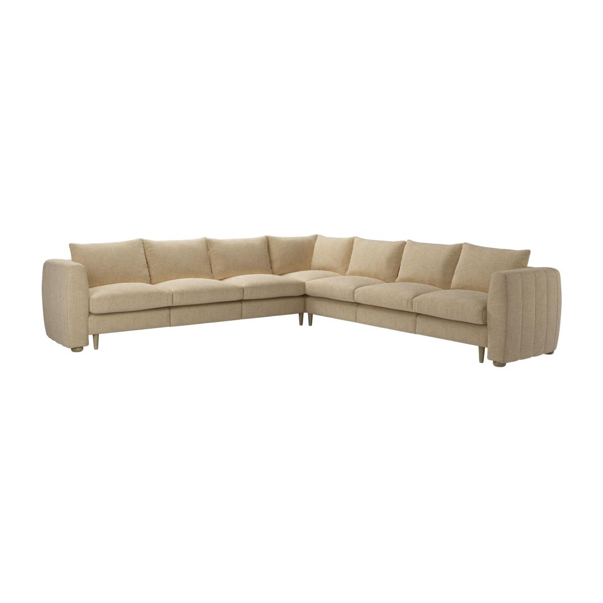 Tiffany Slim Large Corner Sofa in Nordic Pine Hygge Chunky Weave – image 1