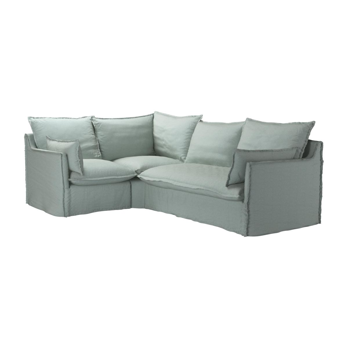 Isaac Asym: LHF Single w RHF 2 Seat in Coastal House Basket Weave - sofa.com