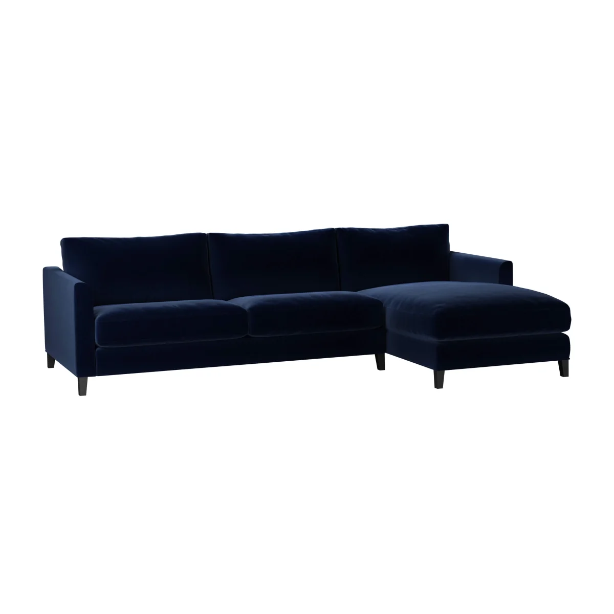 Perfectly Pristine Izzy Large RHF Chaise Sofa in Admiral Smart Cotton - sofa.com