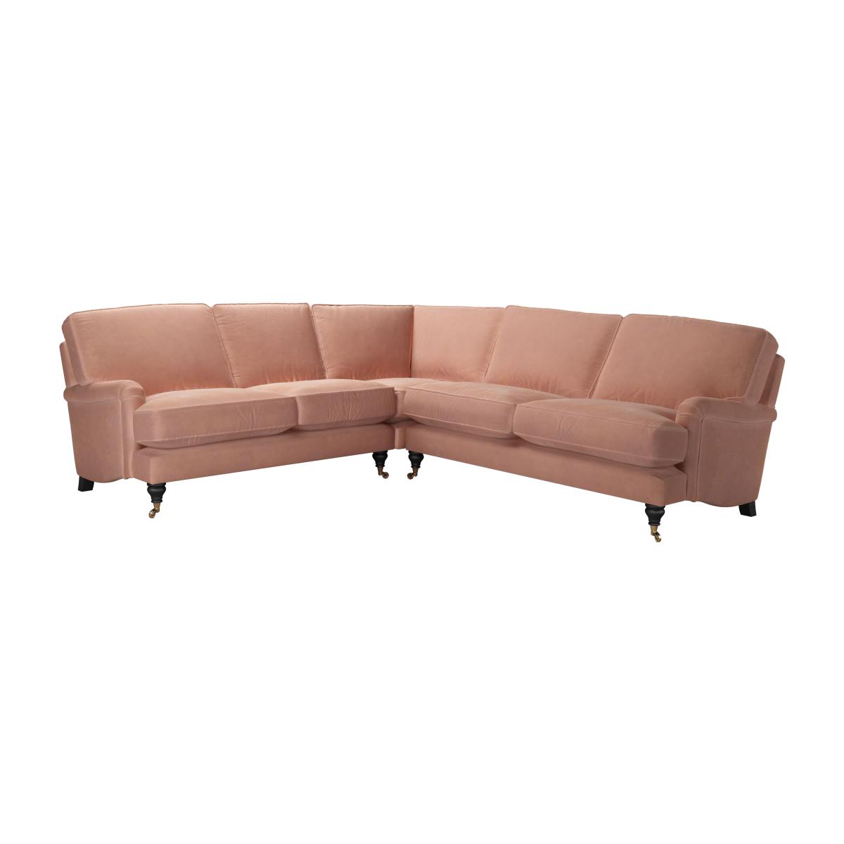 Bluebell Asym. Crn: LHF 2 Seat w RHF 2.5 Seat in Cosmopolitan Smart Velvet - sofa.com