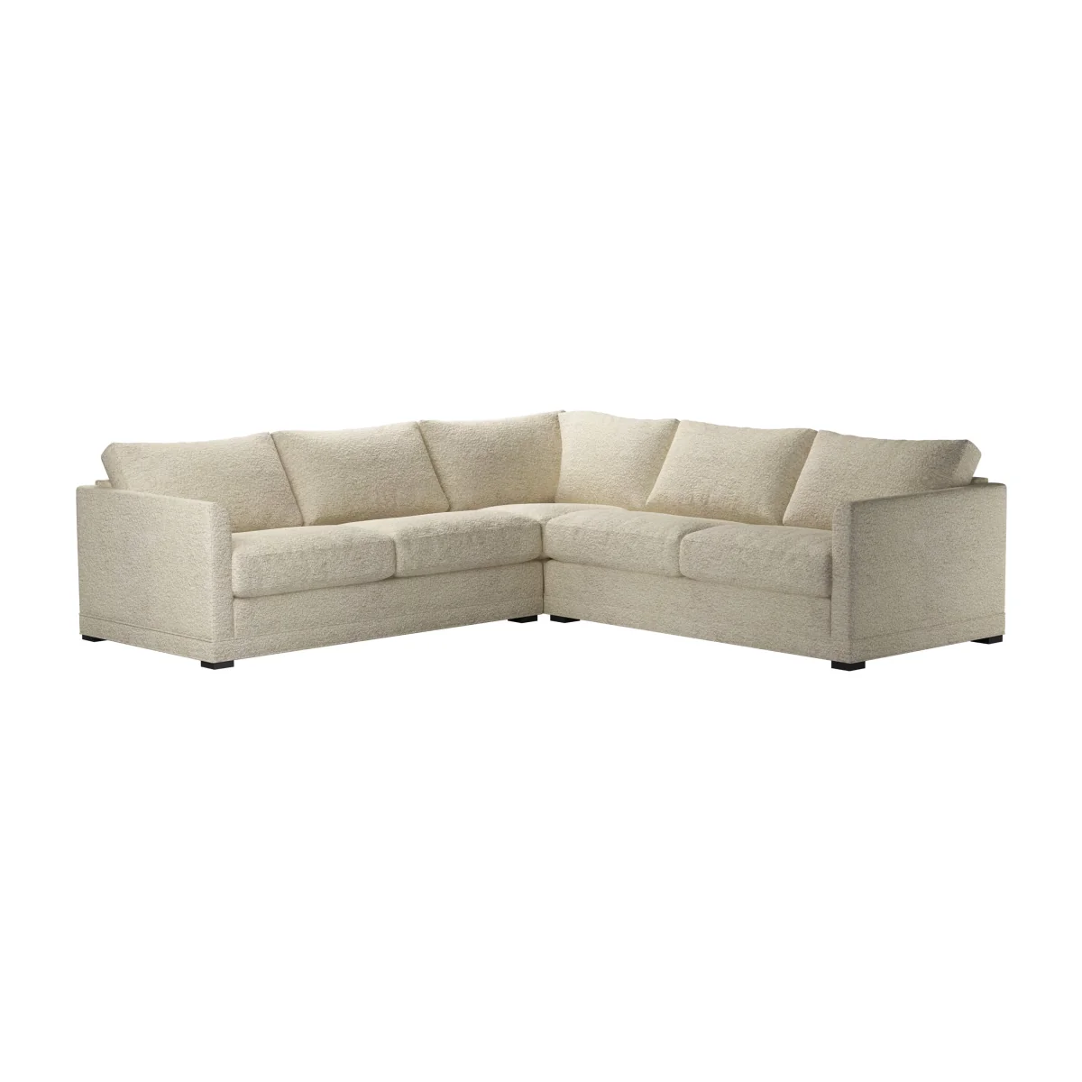 Perfectly Pristine Aissa Medium Corner Sofa in Alpaca Textured Boucle - sofa.com