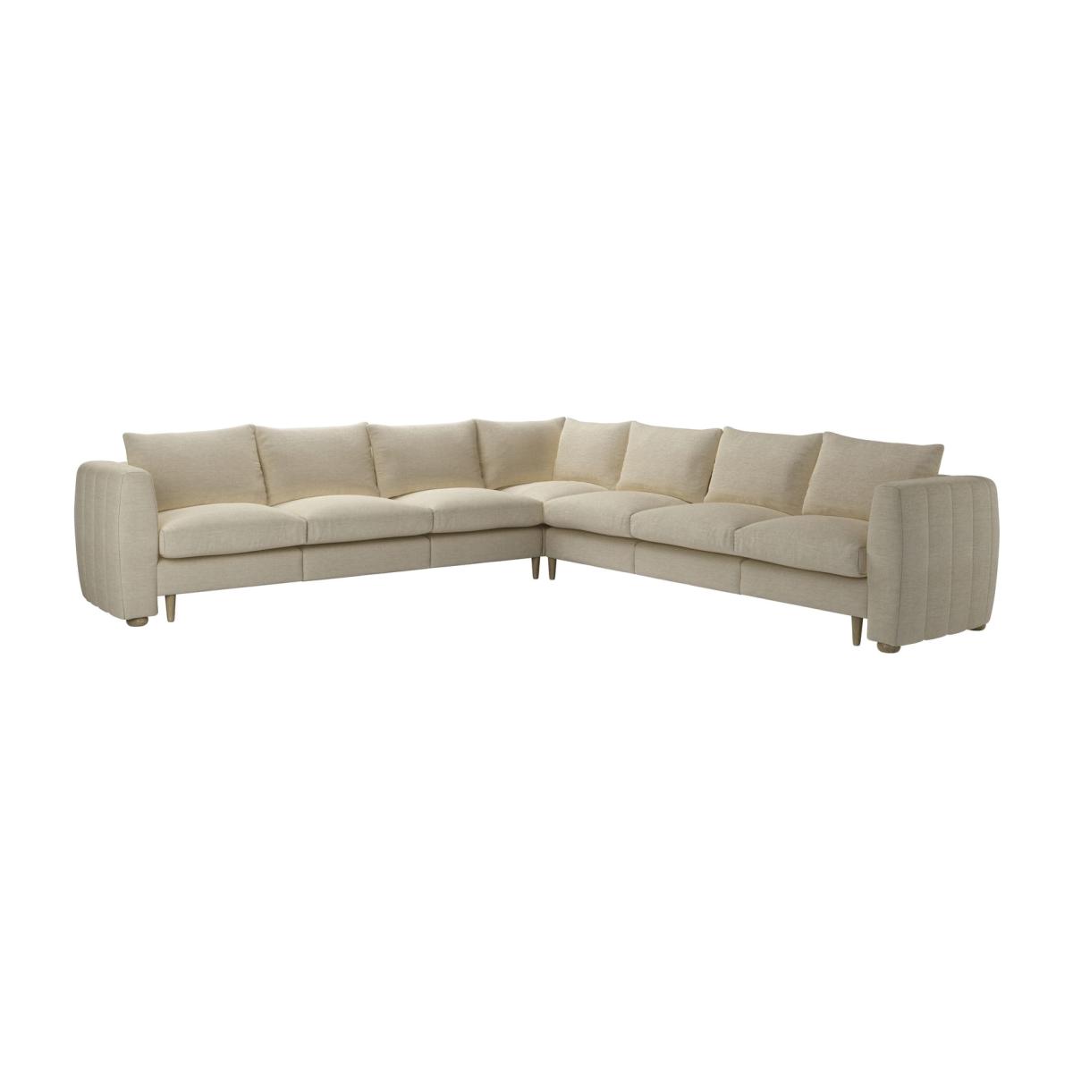 Tiffany Slim Large Corner Sofa in Pampas Hygge Smart Linen – image 1